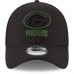 Men's Green Bay Packers New Era Black Tone Tech Three 39THIRTY Flex Hat 3016184